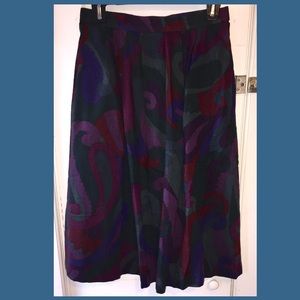 Vintage High-waisted Wool Skirt